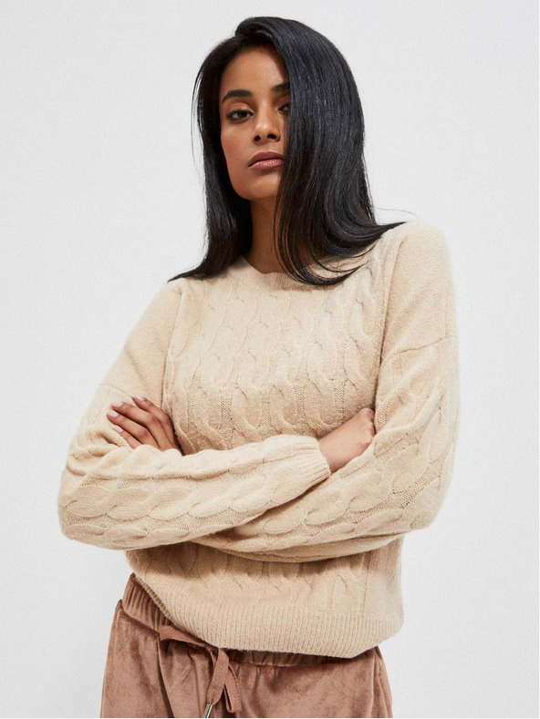 Moodo Moodo Beige Damen Pullover