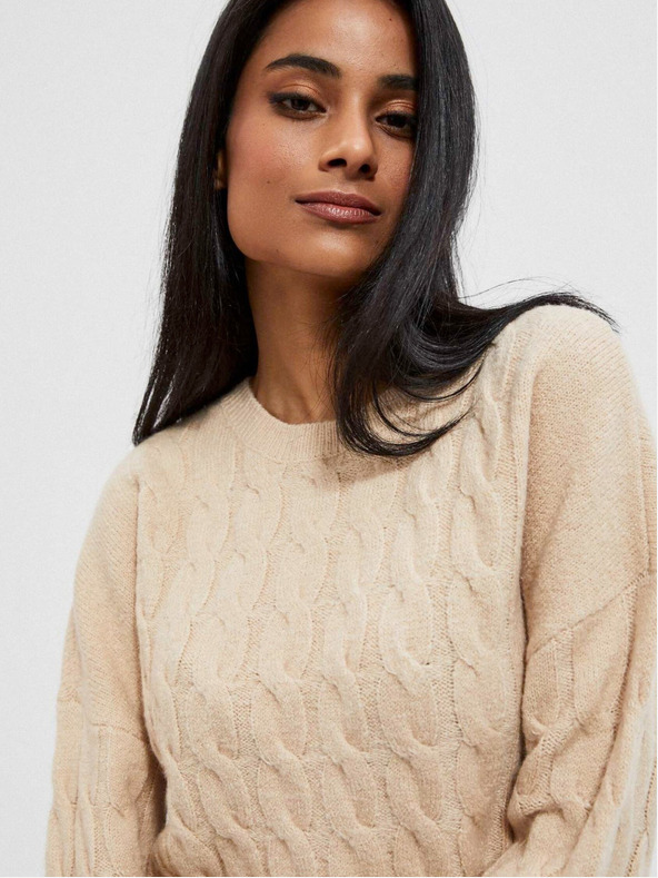 Moodo Moodo Beige Damen Pullover