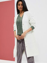 Moodo Weiße Damen-Langstrickjacke Moodo
