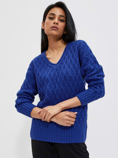 Moodo Blauer Damen Pullover Moodo