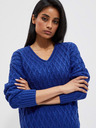Moodo Blauer Damen Pullover Moodo