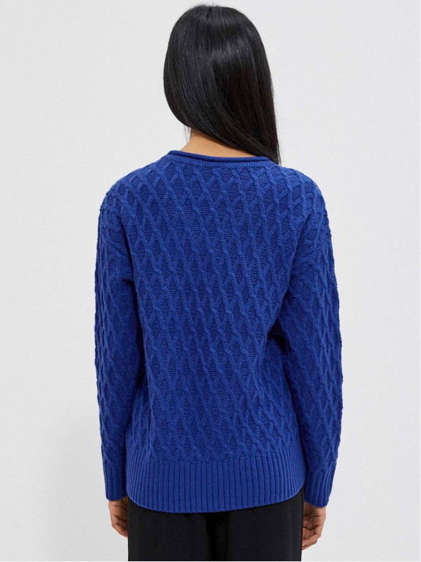 Moodo Blauer Damen Pullover Moodo