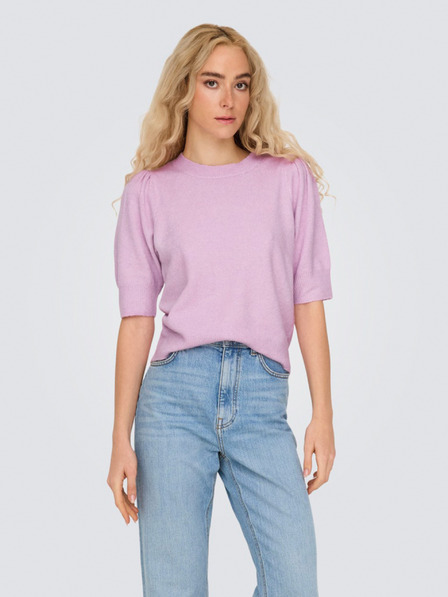ONLY Rosa Damen-Kurzarmpullover ONLY ONLRICA