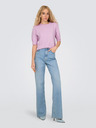 ONLY Rosa Damen-Kurzarmpullover ONLY ONLRICA