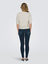 ONLY Beigefarbener Damen-Kurzarmpullover ONLY ONLRICA