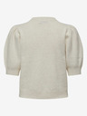 ONLY Beigefarbener Damen-Kurzarmpullover ONLY ONLRICA