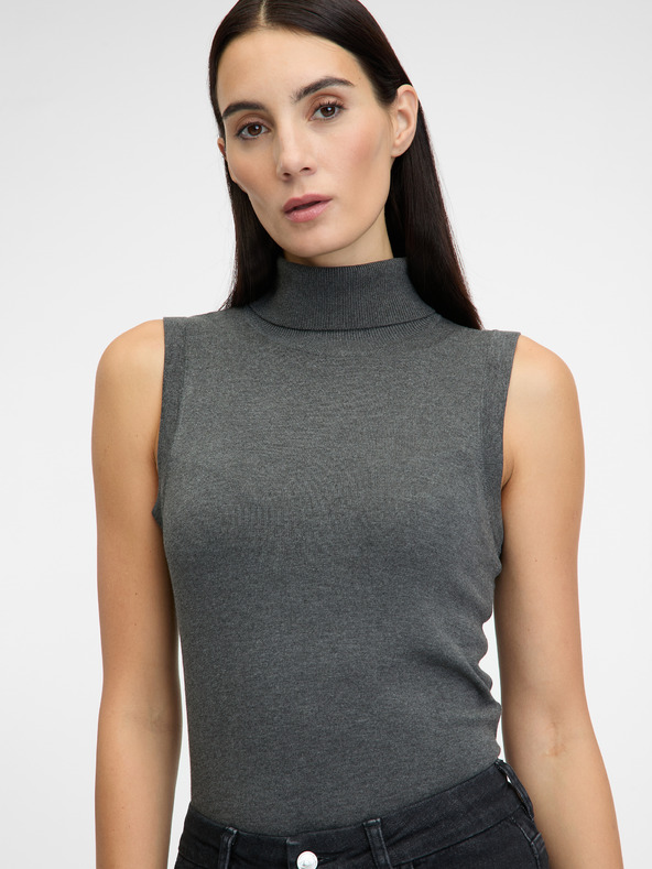 Orsay Grauer Damenpullover mit Rollkragen ORSAY