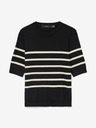 Vero Moda Beige und schwarz gestreifter Damenpullover Vero Moda