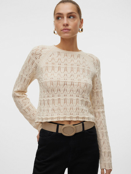 Vero Moda Beigefarbener Damenpullover von Vero Moda