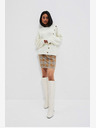 Moodo Brauner Damen-Karo-Rock Moodo