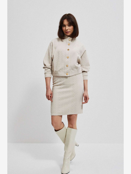 Moodo Moodo Beige Damenrock