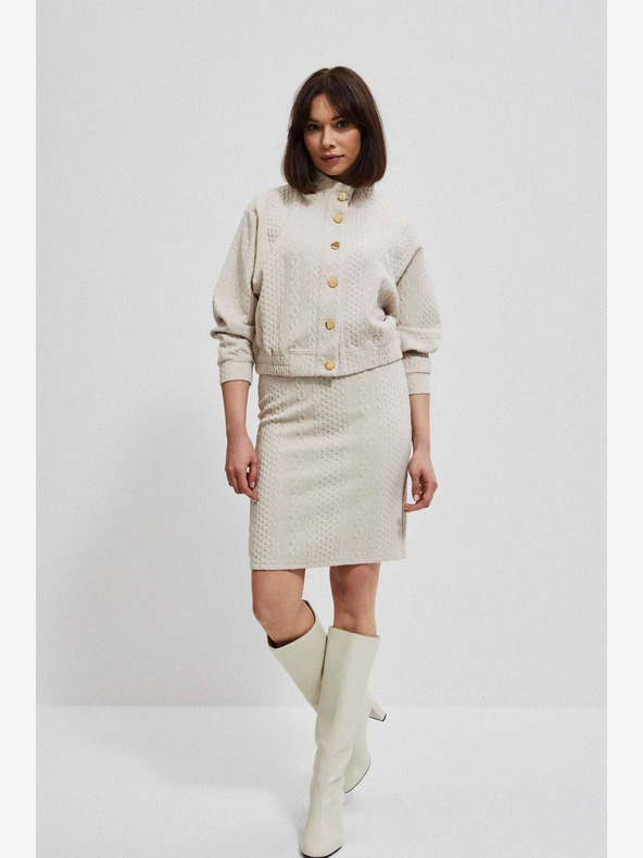 Moodo Moodo Beige Damenrock