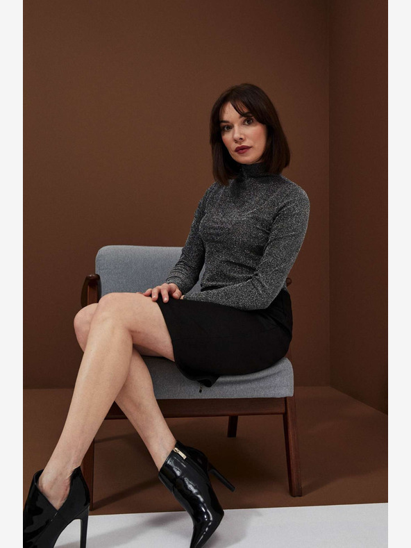 Moodo Schwarzer Damen-Rock Moodo