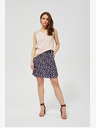 Moodo Dunkelblauer Damen-Rock mit Blumenmuster Moodo