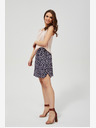 Moodo Dunkelblauer Damen-Rock mit Blumenmuster Moodo