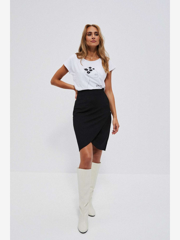 Moodo Schwarzer Damen-Rock Moodo