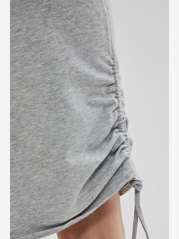 Moodo Hellgrauer Damenrock Moodo