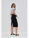 Moodo Schwarzer Damen-Sweatpants-Rock Moodo