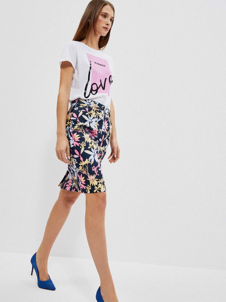Moodo Moodo Damen-Rock mit Blumenmuster
