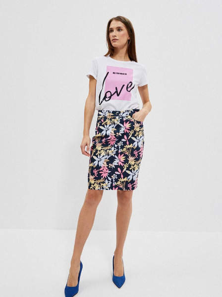 Moodo Moodo Damen-Rock mit Blumenmuster