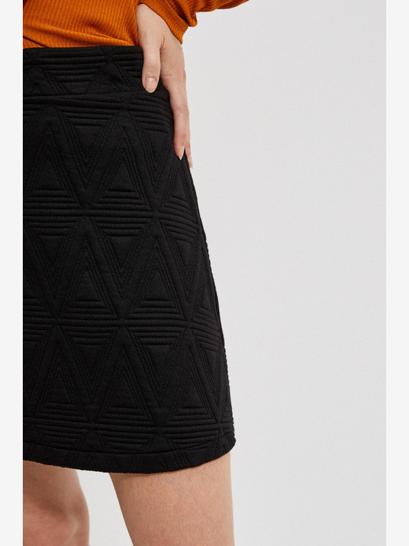 Moodo Schwarzer Damen-Rock Moodo