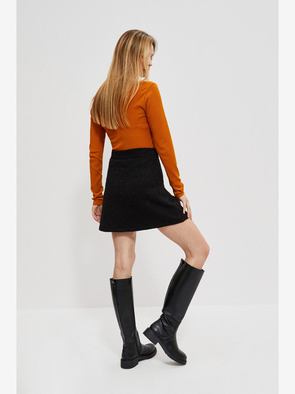 Moodo Schwarzer Damen-Rock Moodo