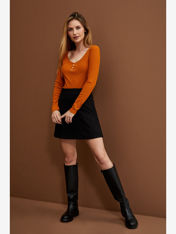 Moodo Schwarzer Damen-Rock Moodo