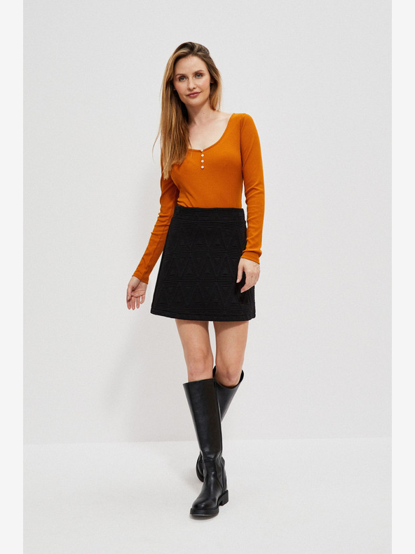 Moodo Schwarzer Damen-Rock Moodo