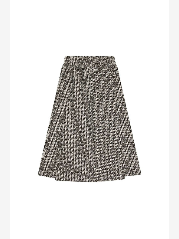 Moodo Weißer und schwarzer gemusterter Damenrock Moodo