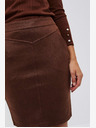 Moodo Brauner Damen-Sweatpants-Rock Moodo