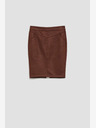 Moodo Brauner Damen-Sweatpants-Rock Moodo