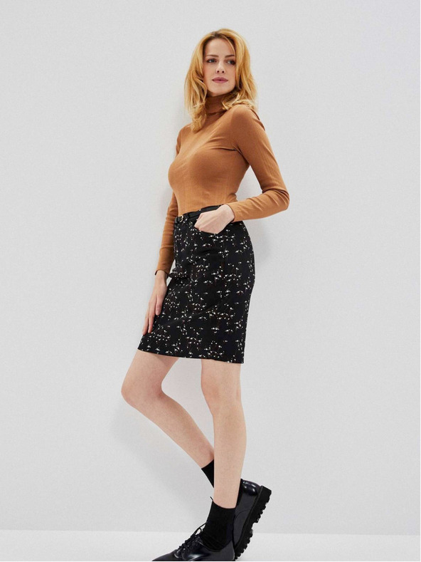 Moodo Schwarzer Damen-Rock Moodo