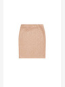 Moodo Beige Damen-Blumenrock Moodo