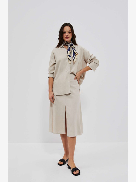 Moodo Moodo Beige Damenrock