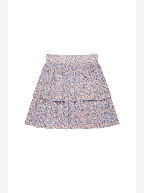 Moodo Blauer Damen-Blumenrock Moodo