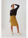 Moodo Brauner Damen-Sweatpants-Rock Moodo