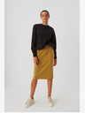 Moodo Brauner Damen-Sweatpants-Rock Moodo