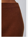 Moodo Brauner Damen-Sweatpants-Rock Moodo