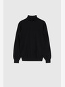 Moodo Schwarzer Damen-Rollkragenpullover Moodo