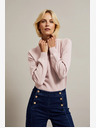 Moodo Hellrosa Damen-Rollkragenpullover Moodo
