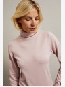 Moodo Hellrosa Damen-Rollkragenpullover Moodo