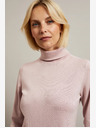 Moodo Hellrosa Damen-Rollkragenpullover Moodo