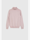 Moodo Hellrosa Damen-Rollkragenpullover Moodo