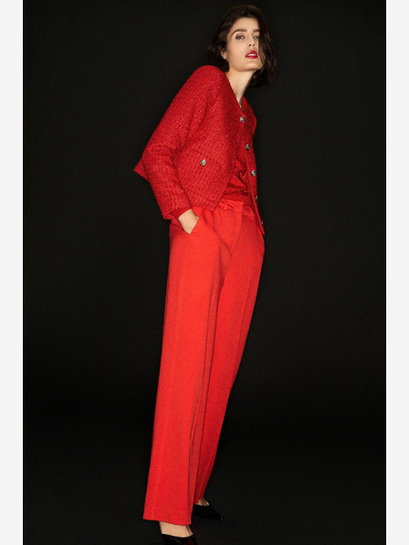 Moodo Moodo Rote Jacke mit Knöpfen