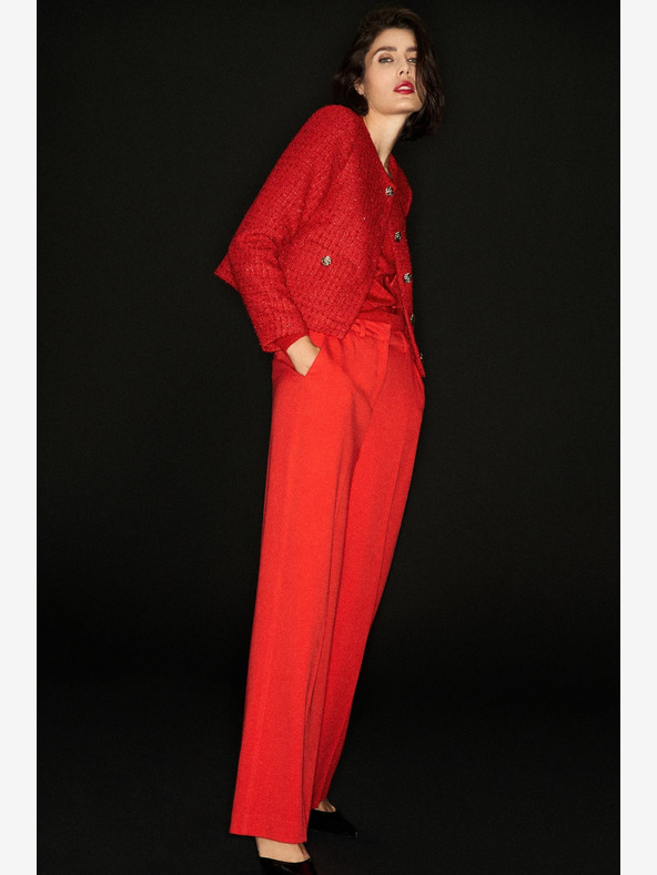 Moodo Moodo Rote Jacke mit Knöpfen