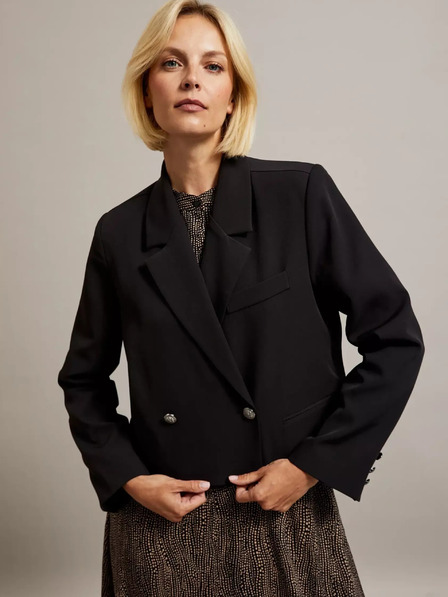 Moodo Schwarze Damen Kurzjacke Moodo