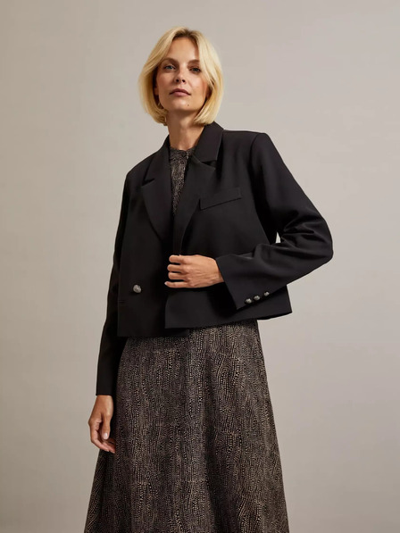 Moodo Schwarze Damen Kurzjacke Moodo