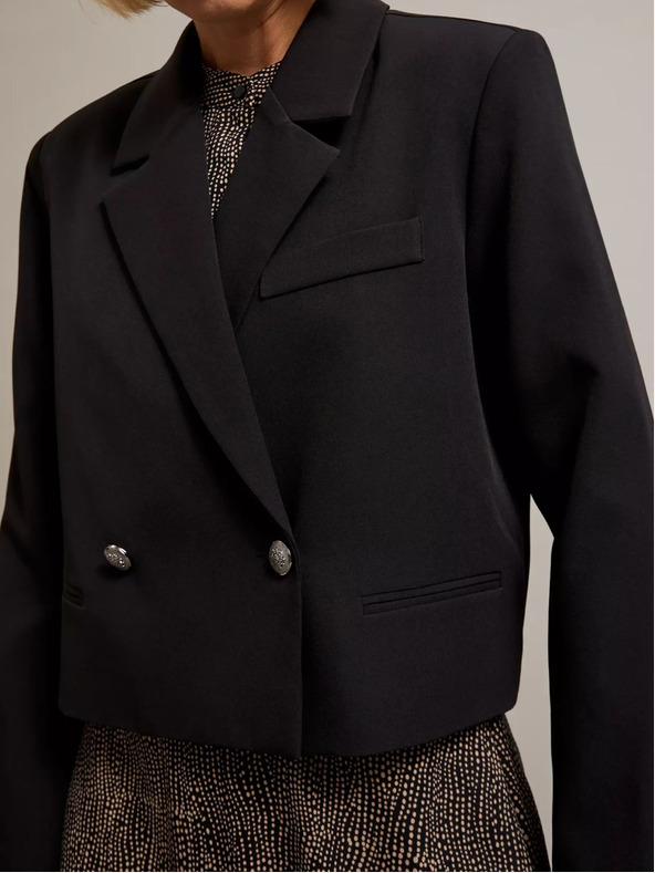 Moodo Schwarze Damen Kurzjacke Moodo