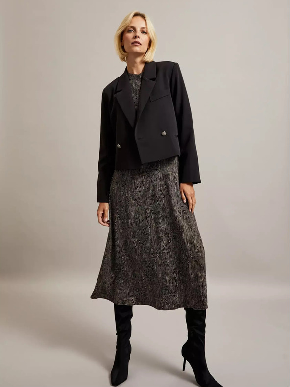 Moodo Schwarze Damen Kurzjacke Moodo