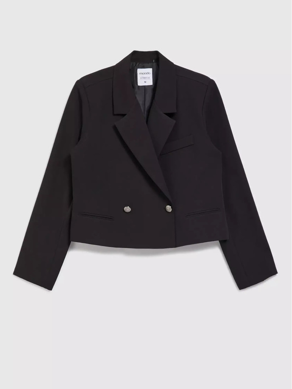 Moodo Schwarze Damen Kurzjacke Moodo